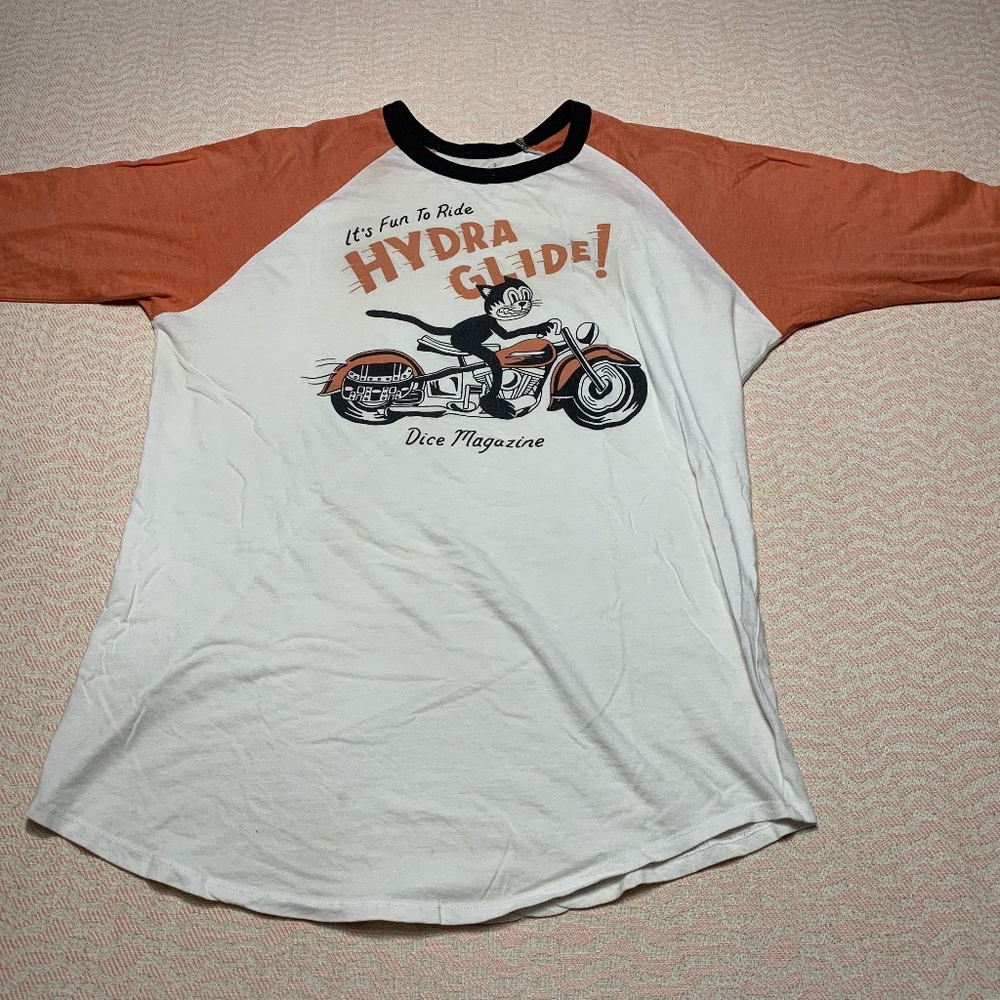 Dice motorcycle mag raglan
